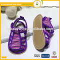 2015 neues Design weiches Baumwollgewebe oberes TPR outsole Baby Sandelholz